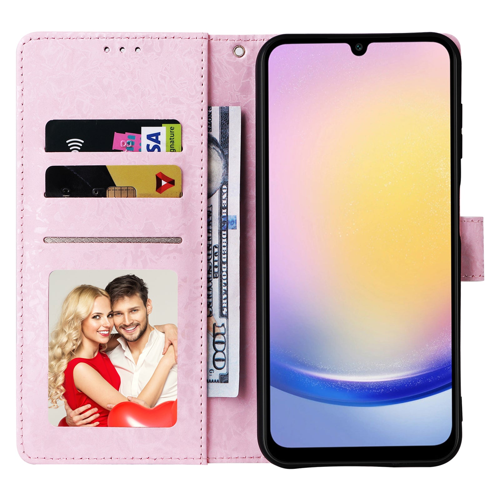 For Samsung Galaxy A25 5G (Global) (161.0 x 76.5 x 8.3mm) Leather Case Wallet Lacquered Phone Cover For Samsung Galaxy A25 5G (Global) (161.0 x 76.5 x 8.3mm) Leather Case Wallet Lacquered Phone Cover